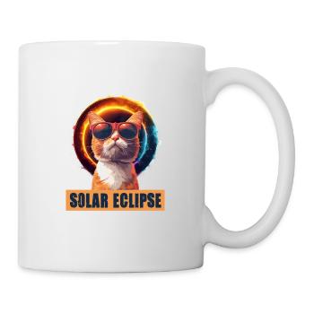 Sonnenfinsternis Katze - Tasse - Weiß - Rechts