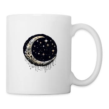 Himmlischer Mond Raum Sternenhimmel Nacht Himmel - Tasse - Weiß - Rechts