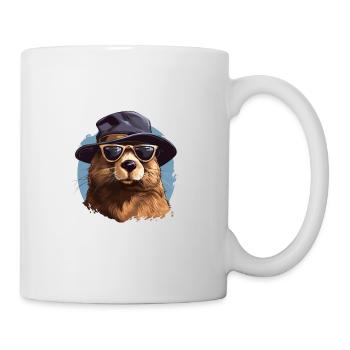 Biber für einen Biberliebhaber Naturschützer - Tasse - Weiß - Rechts