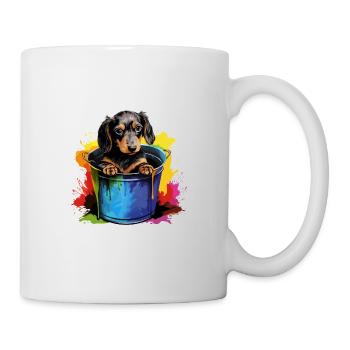 Dackel Hund für einen Hundebesitzer Dackel - Tasse - Weiß - Rechts