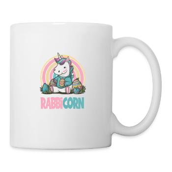 Niedliches Rabbicorn Einhorn Ostern für Kinder - Tasse - Weiß - Rechts