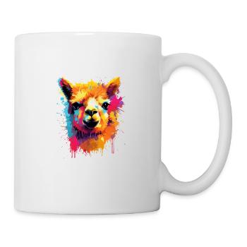 Alpaka Lama für Alpakaliebhaber - Tasse - Weiß - Rechts