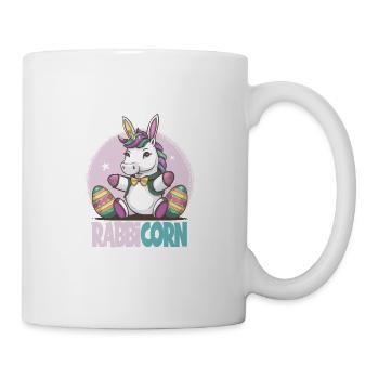 Niedliches Rabbicorn Einhorn Ostern für Kinder - Tasse - Weiß - Rechts