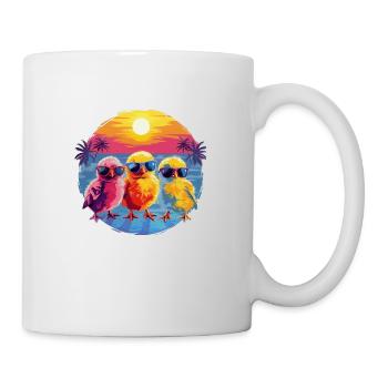 Stylish City Fashion: Sunset Chick - Mug - white - Right