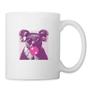Koala mit Sonnenbrille Bubblegum für einen - Tasse - Weiß - Rechts