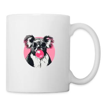 Koala mit Sonnenbrille Bubblegum für einen - Tasse - Weiß - Rechts