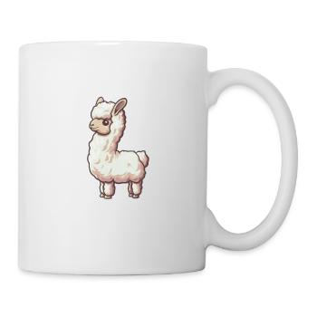 Alpaka Lama für Alpakaliebhaber - Tasse - Weiß - Rechts