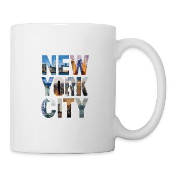 New York City Skyline - Tasse - Weiß - Rechts