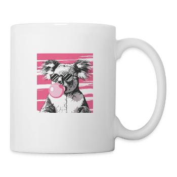 Koala mit Sonnenbrille Bubblegum für einen - Tasse - Weiß - Rechts