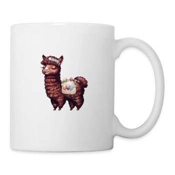 Alpaka Lama für Alpakaliebhaber - Tasse - Weiß - Rechts