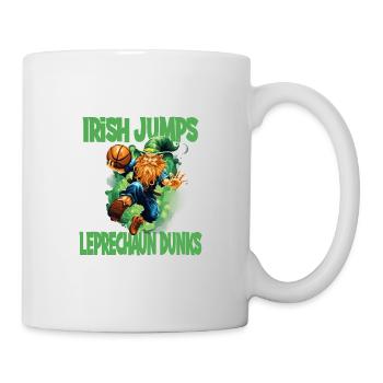 Irish Jumps Leprechaun Basketball - Tasse - Weiß - Rechts
