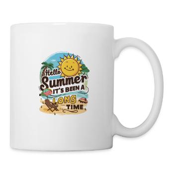 Bonjour l’été, cela fait longtemps qu’un - Mug blanc - blanc - Droite