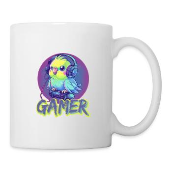 Gaming Budgie Gamer Bird Video Game - Mug - white - Right