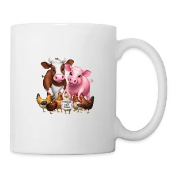 Not Food Animals Kein Fleisch - Tasse - Weiß - Rechts