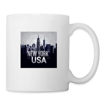 New York City Skyline - Tasse - Weiß - Rechts