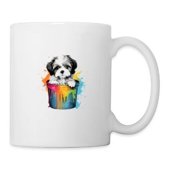 Dalmatiner Niedlicher Hund Farbeimer - Tasse - Weiß - Rechts