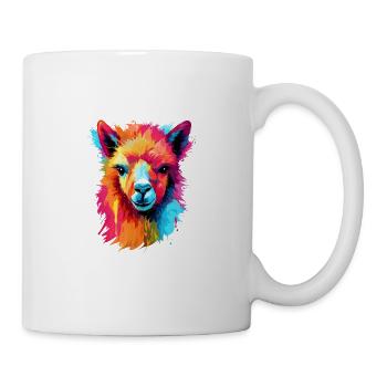 Alpaka Lama für Alpakaliebhaber - Tasse - Weiß - Rechts