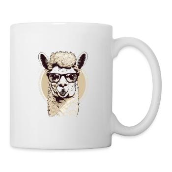 Alpaka Lama für Alpakaliebhaber - Tasse - Weiß - Rechts