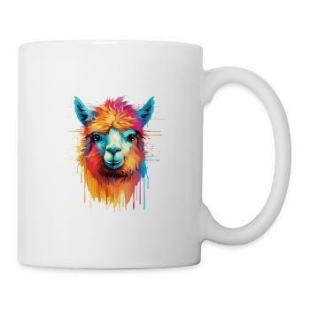 Alpaka Lama für Alpakaliebhaber - Tasse - Weiß - Rechts
