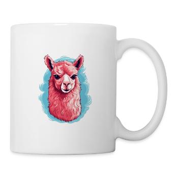 Alpaka Lama für Alpakaliebhaber - Tasse - Weiß - Rechts