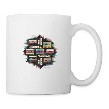 80s Retro Cassette Classic Cassette Tape für 80s - Tasse - Weiß - Rechts