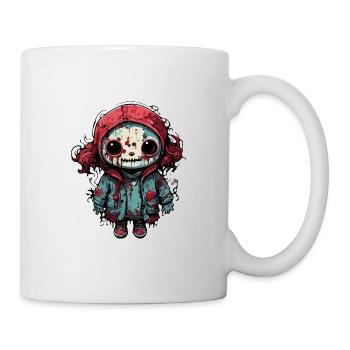 Poupée d’horreur / Halloween / Effrayant / Sombre - Mug blanc - blanc - Droite