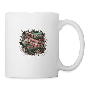 80s Retro Cassette Classic Cassette Tape für 80s - Tasse - Weiß - Rechts