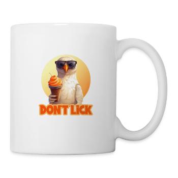 Lustige Möwe mit Eis Don't Lick für einen Möwen - Tasse - Weiß - Rechts
