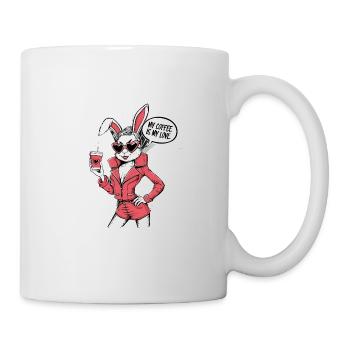 My Coffee Is My Love für eine Kaffeeliebhaberin - Tasse - Weiß - Rechts