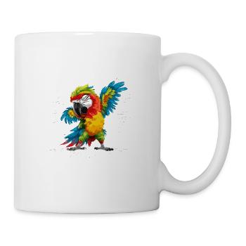 Ara Papagei für einen Vogelliebhaber - Tasse - Weiß - Rechts