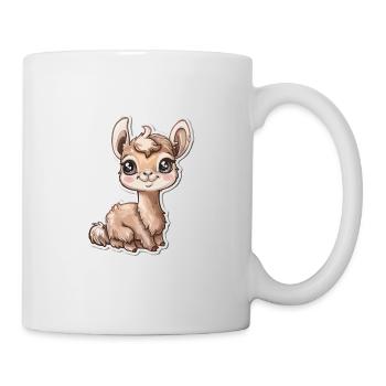 Alpaka Lama für Alpakaliebhaber - Tasse - Weiß - Rechts