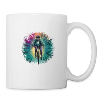 Fahrradfahren Fahrrad Radfahren für einen - Tasse - Weiß - Rechts