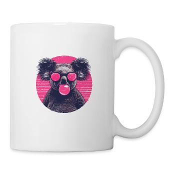 Koala mit Sonnenbrille Bubblegum für einen - Tasse - Weiß - Rechts