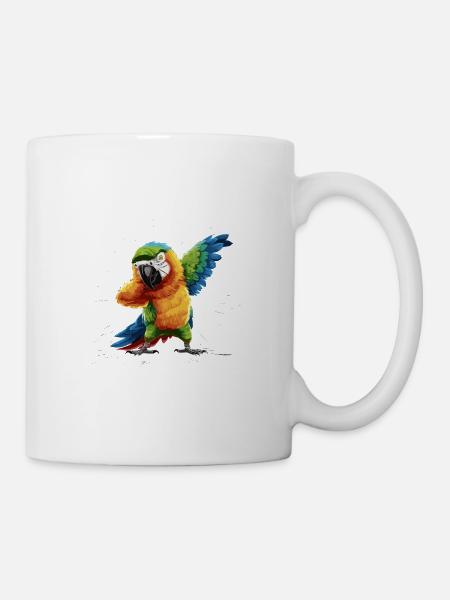 Ara Papagei für einen Vogelliebhaber - Tasse - Weiß