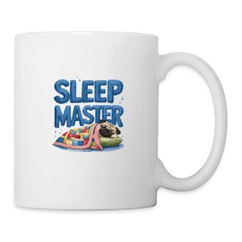 Schlafmeister Schnarchen Mops Niedlicher Hund - Tasse - Weiß - Rechts