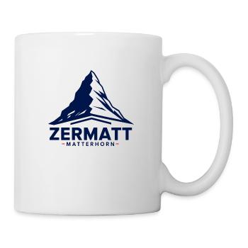 Zermatt Matterhorn – Stilvolles Alpen Design - Tasse - Weiß - Rechts