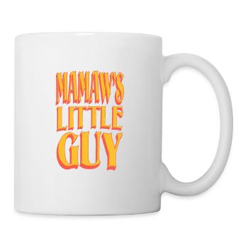 Mamaw's Little Guy Funny Grandparent Saying Design - Mug - white - Right