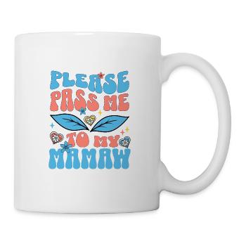 Bitte gib mich an meine Mama besonderen Großeltern weiter - Tasse - Weiß - Rechts