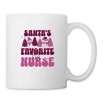 L’infirmière préférée du Père Noël : une travailleuse médicale autorisée - Mug blanc - blanc - Droite