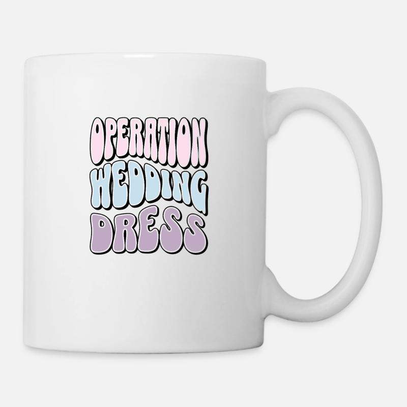 Kleid Shopping Squad Operation Brautkleid - Tasse - Weiß