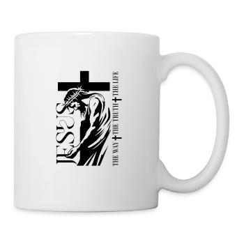 Jesus Der Weg Die Wahrheit Das Leben Christliche Anbetung - Tasse - Weiß - Rechts