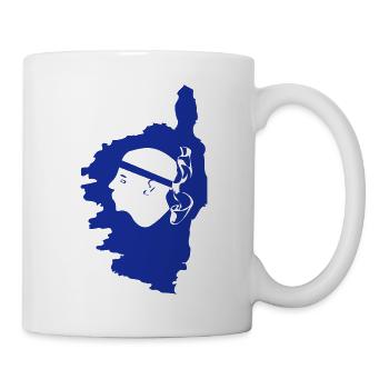 map corse - Mug blanc - blanc - Droite