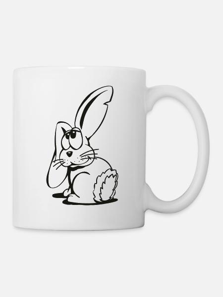 Hase - Tasse - Weiß