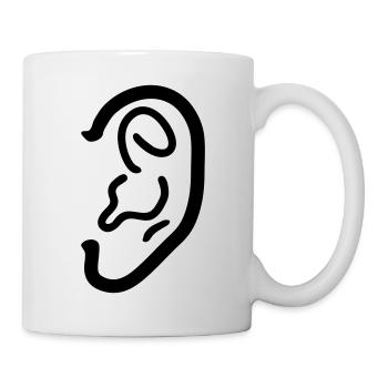Ohr Line - Tasse - Weiß - Rechts