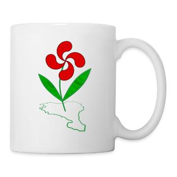 Basque flower - Mug - white - Right