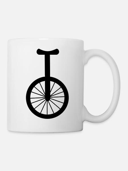 Einrad - Tasse - Weiß