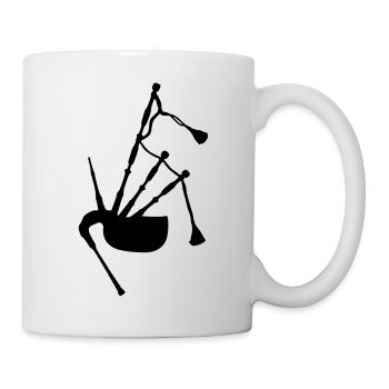 Bagpipe Vector - Tasse - Weiß - Rechts