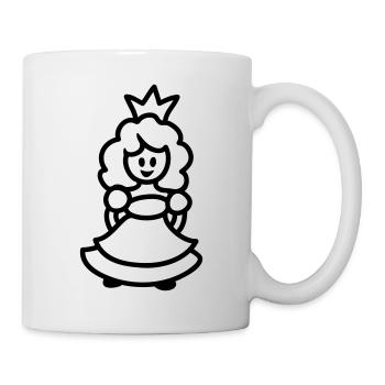 Prinzessin - Line - Tasse - Weiß - Rechts