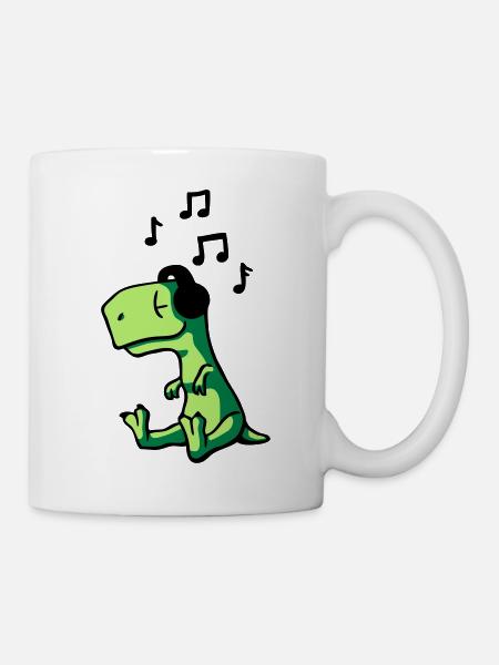 T-Rex Music - Tasse - Weiß
