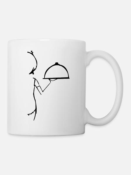 Restaurant, Crew, serveuse - Mug blanc - blanc